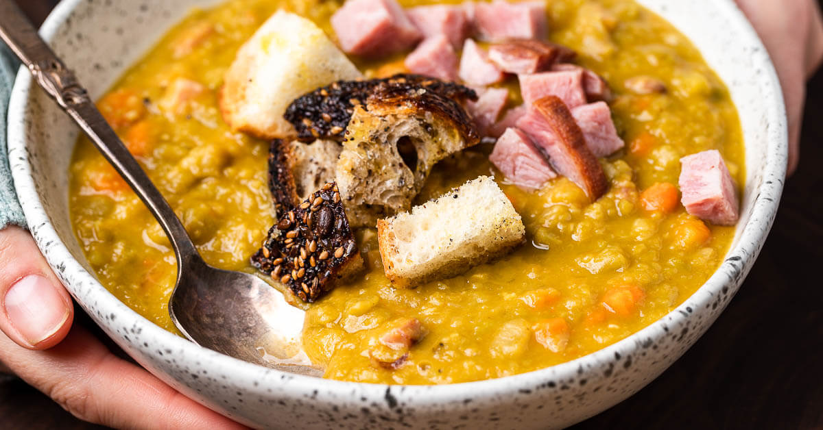 Comforting Split Pea Soup: Ideal for Meal Prep & Freezing